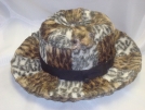 Brown Checkered Hat